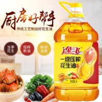逸飛 5升物理壓榨香花生油食用油花生油批發(fā)價招代理加盟